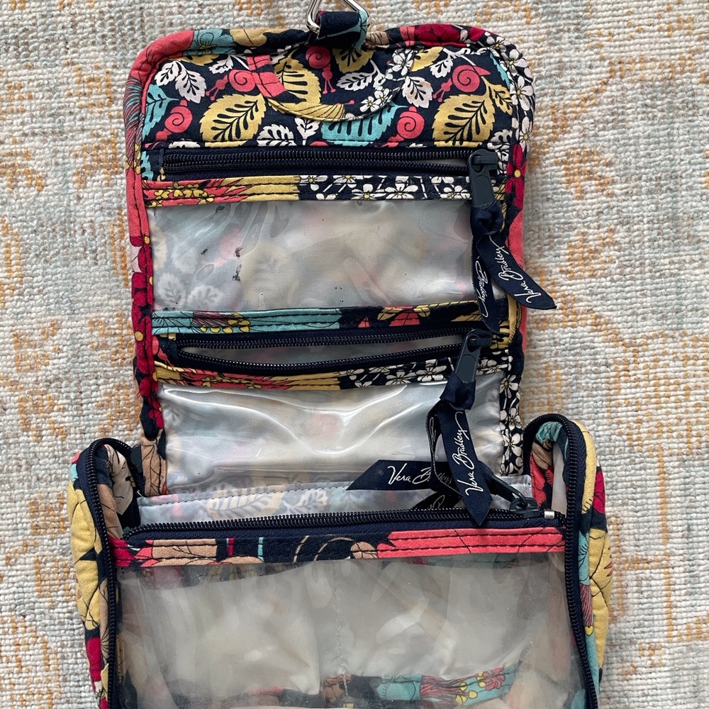 Vera Bradley Quilted Floral Hanging Travel Organizer